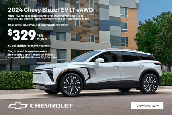 2024 Chevy Blazer EV LT eAWD. 2024 MotorTend SUV of the Year. The first-ever, all-electric Blazer...